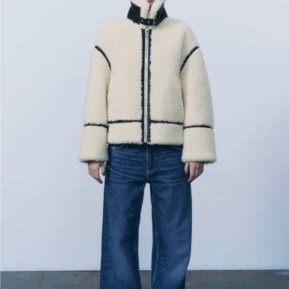 Zara Sherpa Jacket - Picture 1 of 5
